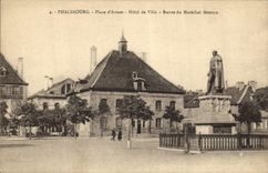 VINTAGE POSTCARD Phalsbourg Place D Armes Town hall Rules of the Marshal Sheep