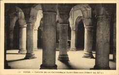 CPA Dijon Crypte De La Cathedrale Saint Benigne