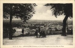 VINTAGE POSTCARD Angouleme and Port of L Houmeau seen of the Place of the Metal disc