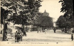 VINTAGE POSTCARD Angouleme the Park of the Commune
