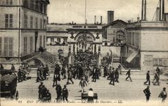 VINTAGE POSTCARD Angouleme Lane the Exit of the Workmen