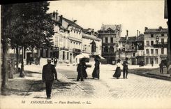 VINTAGE POSTCARD Angouleme Places Bouillaud