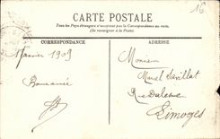 VINTAGE POSTCARD Angouleme Towards the Carnot Monument