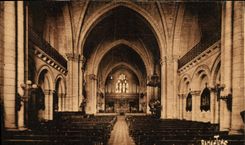 VINTAGE POSTCARD Cognac Church Light Saint Gothic Vaults