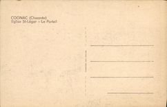 VINTAGE POSTCARD Cognac L Church Light St the gate