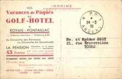 CPA Royan Pontaillac Le Golf Hotel