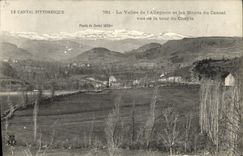 CPA La Vallee de l Allagnon et les Monts du Cantal vus de la tour du Cheyla