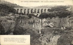 CPA La Cantal Pittoresque Cascade de Salins pres Mauriac