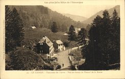 CPA Le Lioran Panorama du Lioran Vue au dessus du Tunnel de la Route