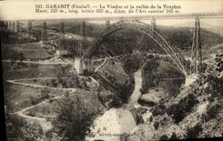 CPA Garabit Le Viaduc et la valle de la Truyere