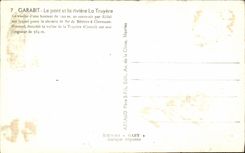 CPA Garabit Le Pont et la riviere La Truyere