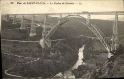 CPA Env de Saint Flour Le Viaduc de Garabit