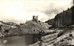 VINTAGE POSTCARD Holy Flour the Feudal Castle D Alleuze