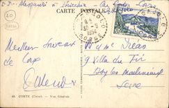 Opinion Corcega Corcega de Corte de la POSTAL de la VENDIMIA