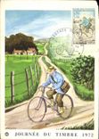 CPM Journee Du Timbre 1973 Velo Cycle 