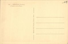 VINTAGE POSTCARD Treignac L Church on Vezere