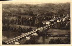 VINTAGE POSTCARD Beaulieu on the Dordogne the New Bridge