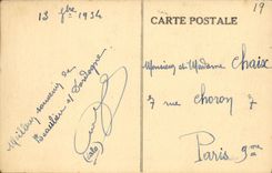 POSTAL Beaulieu de la VENDIMIA en la casa vieja de Dordogne en el borde del Dordogne