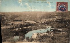 VINTAGE POSTCARD Beaulieu on the Dordogne the slopes D Altillac