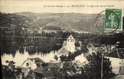 VINTAGE POSTCARD Beaulieu the District of the Vault