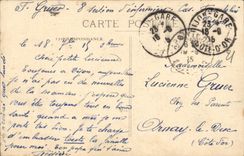 VINTAGE POSTCARD Entered of the Alleys of the Dijon Park