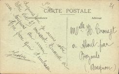 VINTAGE POSTCARD Dijon Cascades of the Castle D Eau