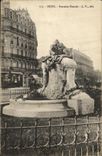 VINTAGE POSTCARD Dijon Blondat Fountain