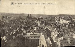 VINTAGE POSTCARD Dijon View taken of the Tower of L Town hall Quest