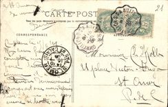 VINTAGE POSTCARD Cote D Or Chatillon on the Seine Carries from Paris