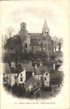 VINTAGE POSTCARD Chatillon on the Seine Church Vorles Saint
