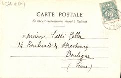 VINTAGE POSTCARD Chatillon on the Seine Church Vorles Saint