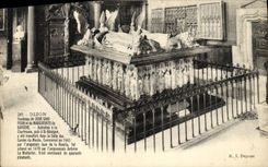 VINTAGE POSTCARD Dijon Tomb of Jean Without Fear of Marguerite of Bavaria