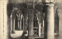 VINTAGE POSTCARD Dijon Crypt of L Benign Church Saint Xl E century