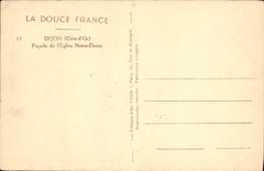 VINTAGE POSTCARD Dijon Frontage of L Notre Dame Church