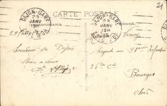 VINTAGE POSTCARD Dijon Fontaine Youth Places Darcy