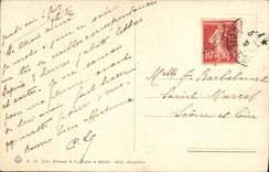 El puerto de la POSTAL de la VENDIMIA tiene L barco de las anclas