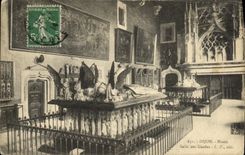 VINTAGE POSTCARD Dijon Room of the Guards