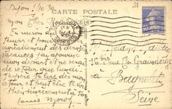 VINTAGE POSTCARD Dijon Public garden of the Place Darcy the Basin