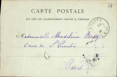 VINTAGE POSTCARD Dijon the Statue of Garibaldi