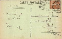 VINTAGE POSTCARD Dijon the Museum Retable D Furnace bridge Jacques de Baerze