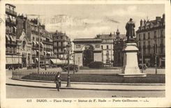 VINTAGE POSTCARD Dijon Place Darcy Rules of F Hard Carries Guillaume
