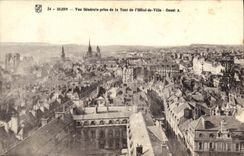 VINTAGE POSTCARD Dijon View taken of the Tower of L Western Town hall
