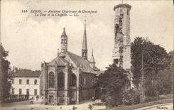 VINTAGE POSTCARD Dijon Old Chartreuse de Champmal the Tower and the Vault