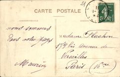 VINTAGE POSTCARD Dijon View taken of L Church St Michel