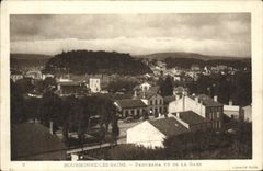CPA Bourbonne Les Bains Panorama Vu De La Gare