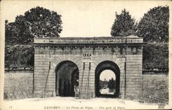 CPA Langres La Porte de Dijon 1844