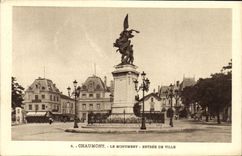 CPA Chaumont Le Monument Entree De Ville