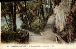 VINTAGE POSTCARD Gontier Castle the End of the World Under Wood