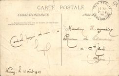 POSTAL Nancy de la VENDIMIA una esquina de las rejillas de Estanislao del lugar de Jean Lamour