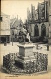 VINTAGE POSTCARD Quimper the Statue of Laennec
